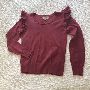 Pretty ruffle shoulder top